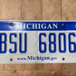 Michigan License Plate Tag 