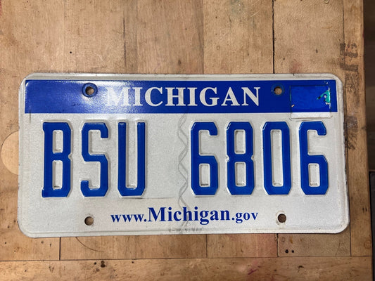 Michigan License Plate Tag 