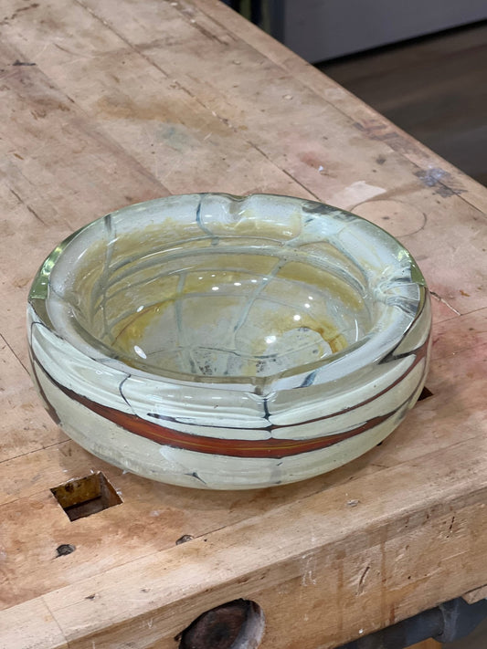 Mid-Century Glass Ashtray - The Mustard Seed Collection, The Seed