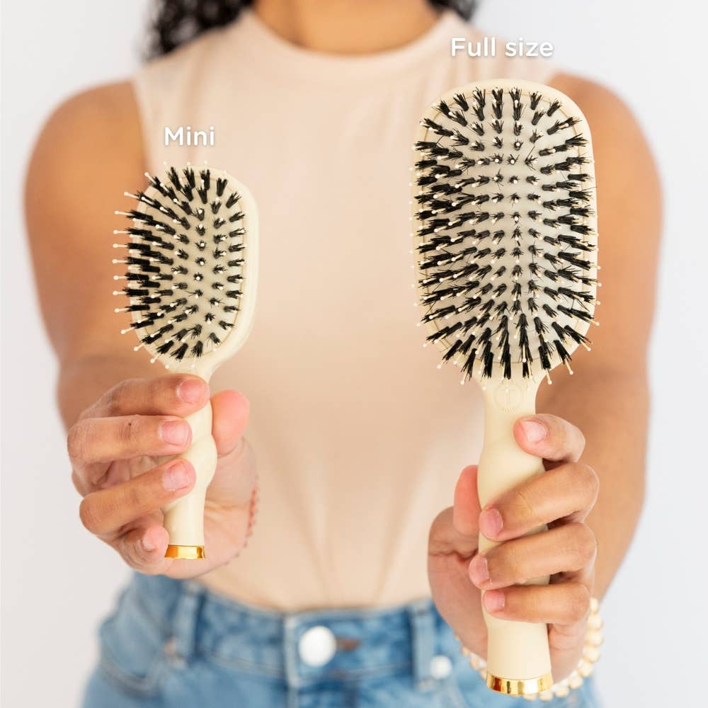 Mini Boar Brush | Tan 