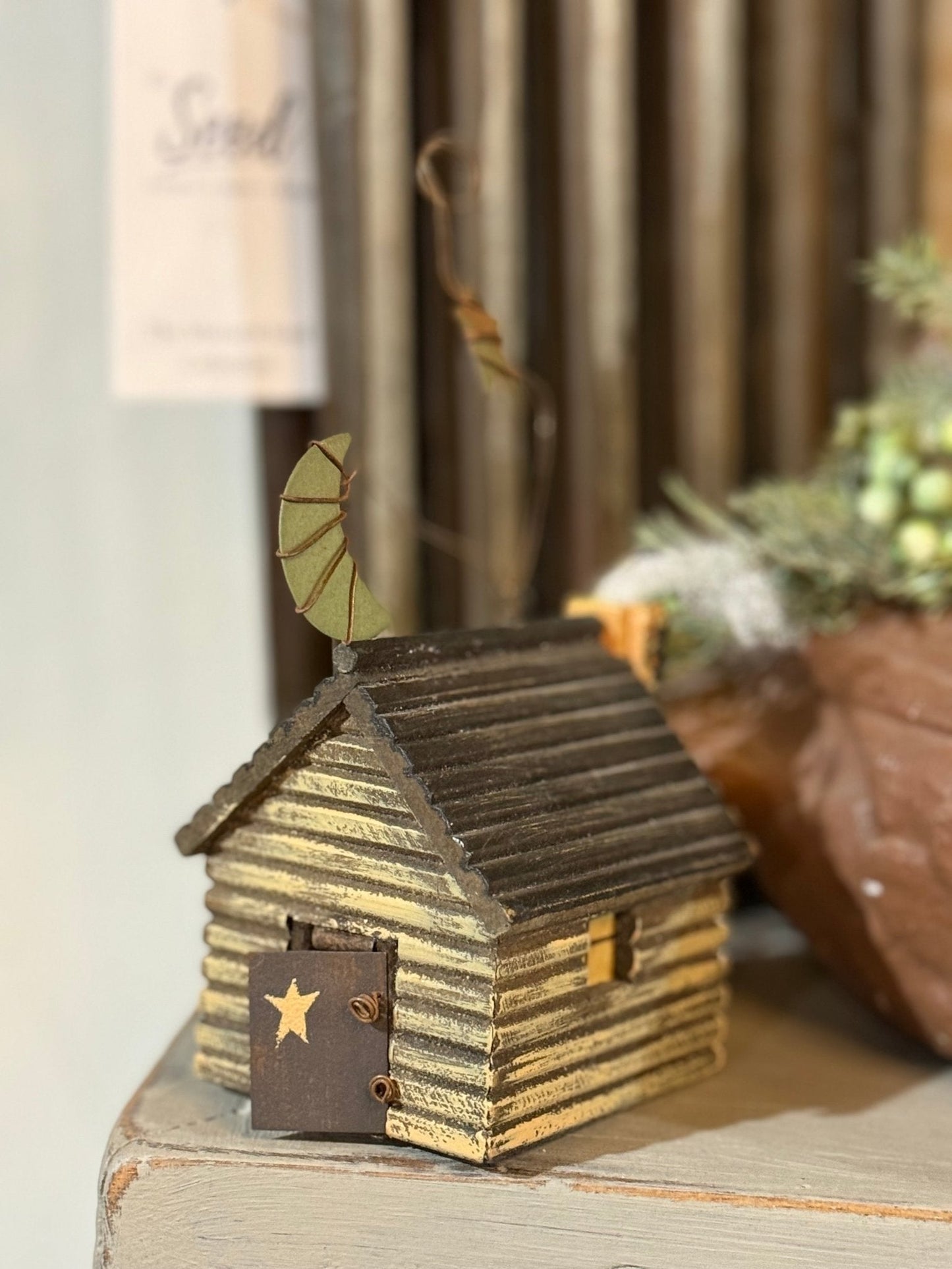 Mini Log Cabin Figure - The Mustard Seed Collection, The Seed