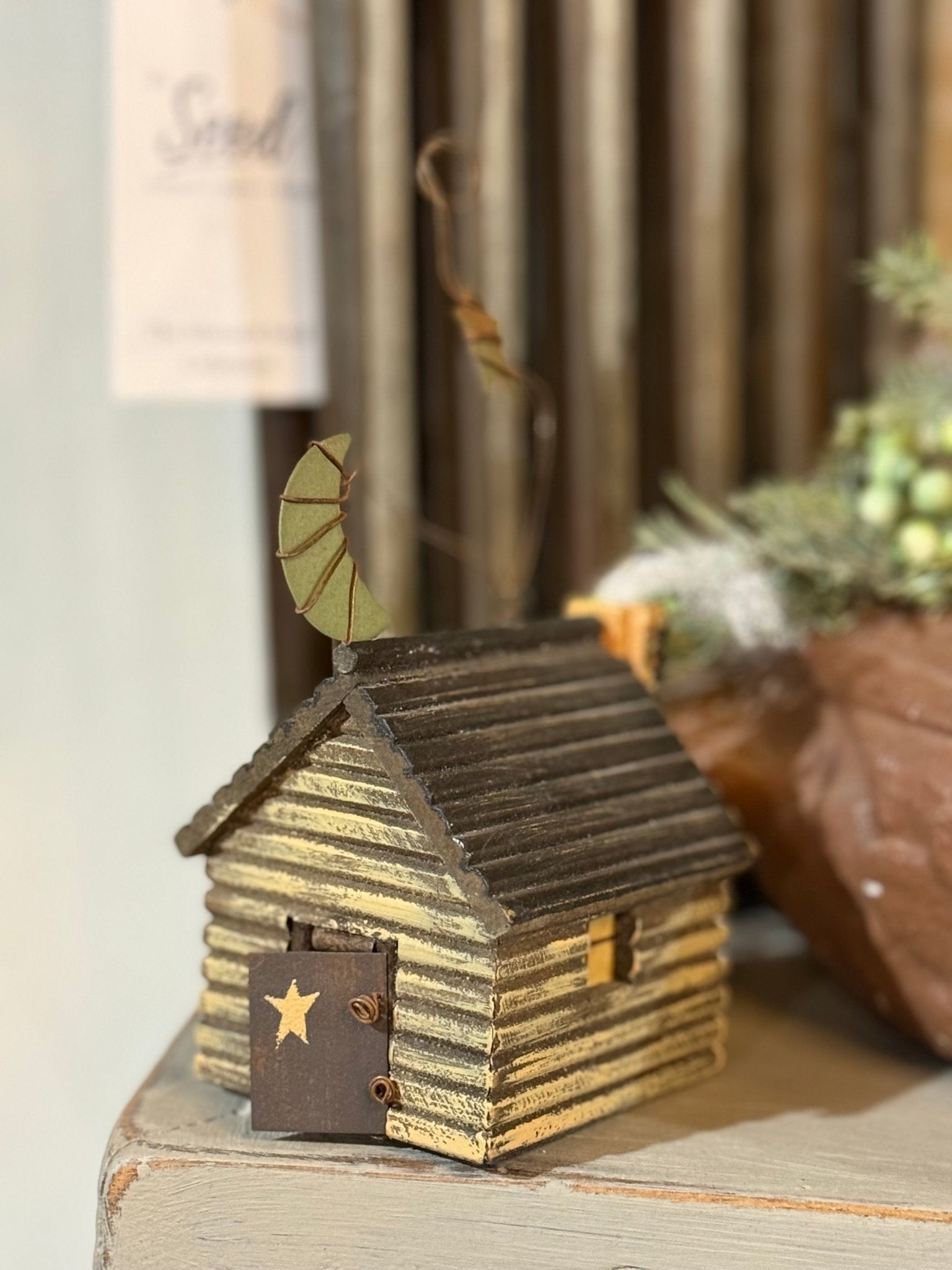 Mini Log Cabin Figure - The Mustard Seed Collection, The Seed