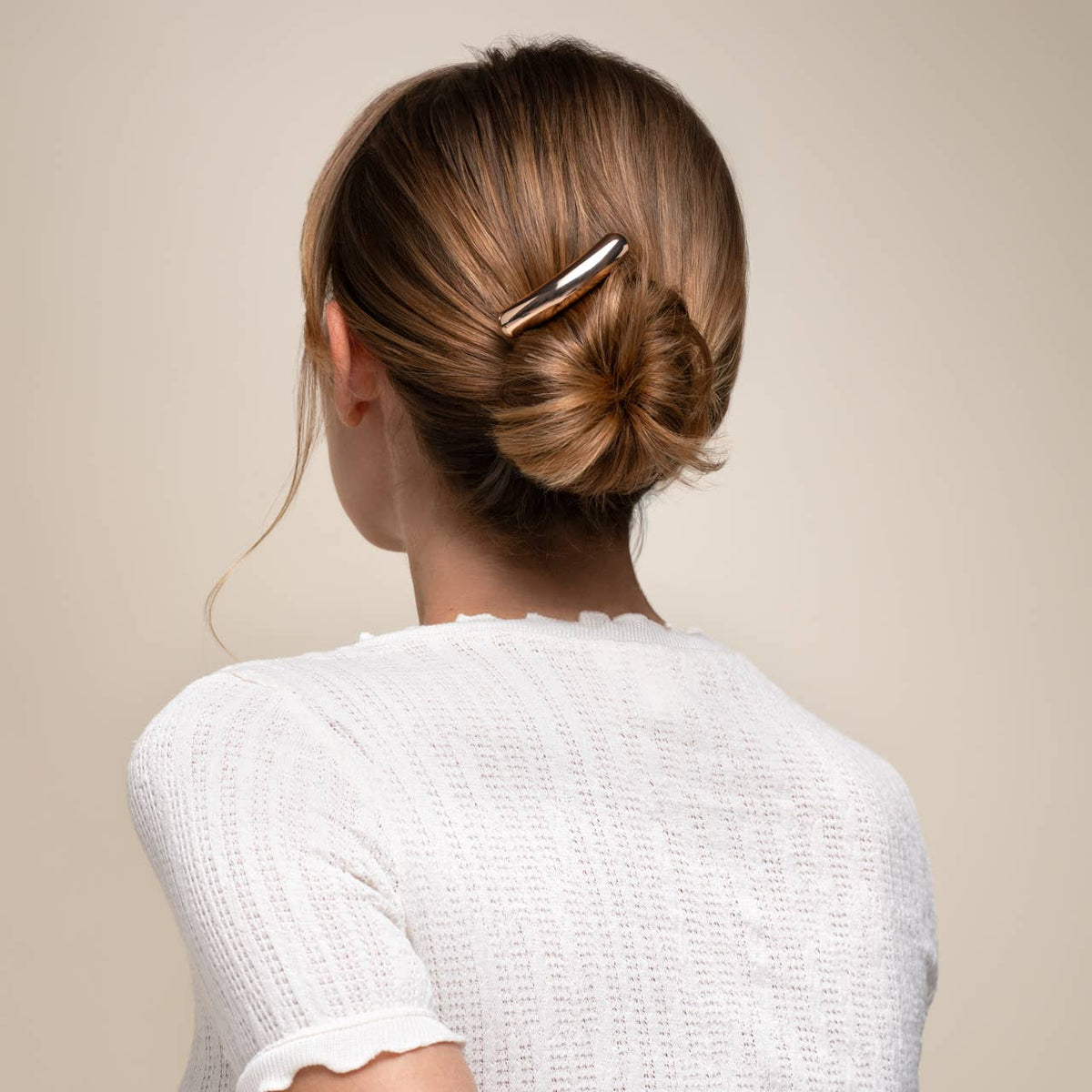 Mini Metal Barrette French Hair Pin - Gold - The Mustard Seed Collection, The Seed
