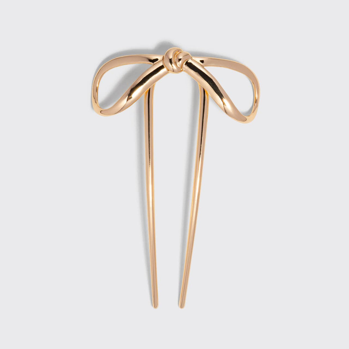 Mini Metal Bow French Hair Pin - Gold - The Mustard Seed Collection, The Seed