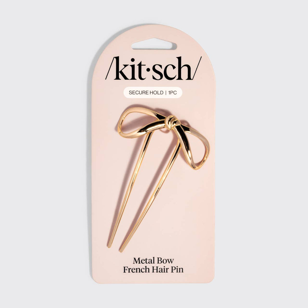 Mini Metal Bow French Hair Pin - Gold - The Mustard Seed Collection, The Seed