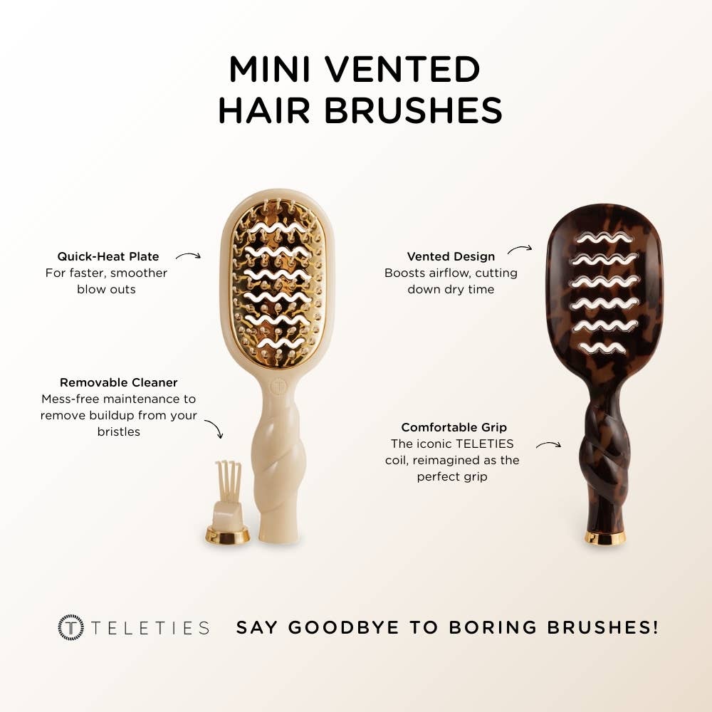 Mini Vented Brush | Tan 