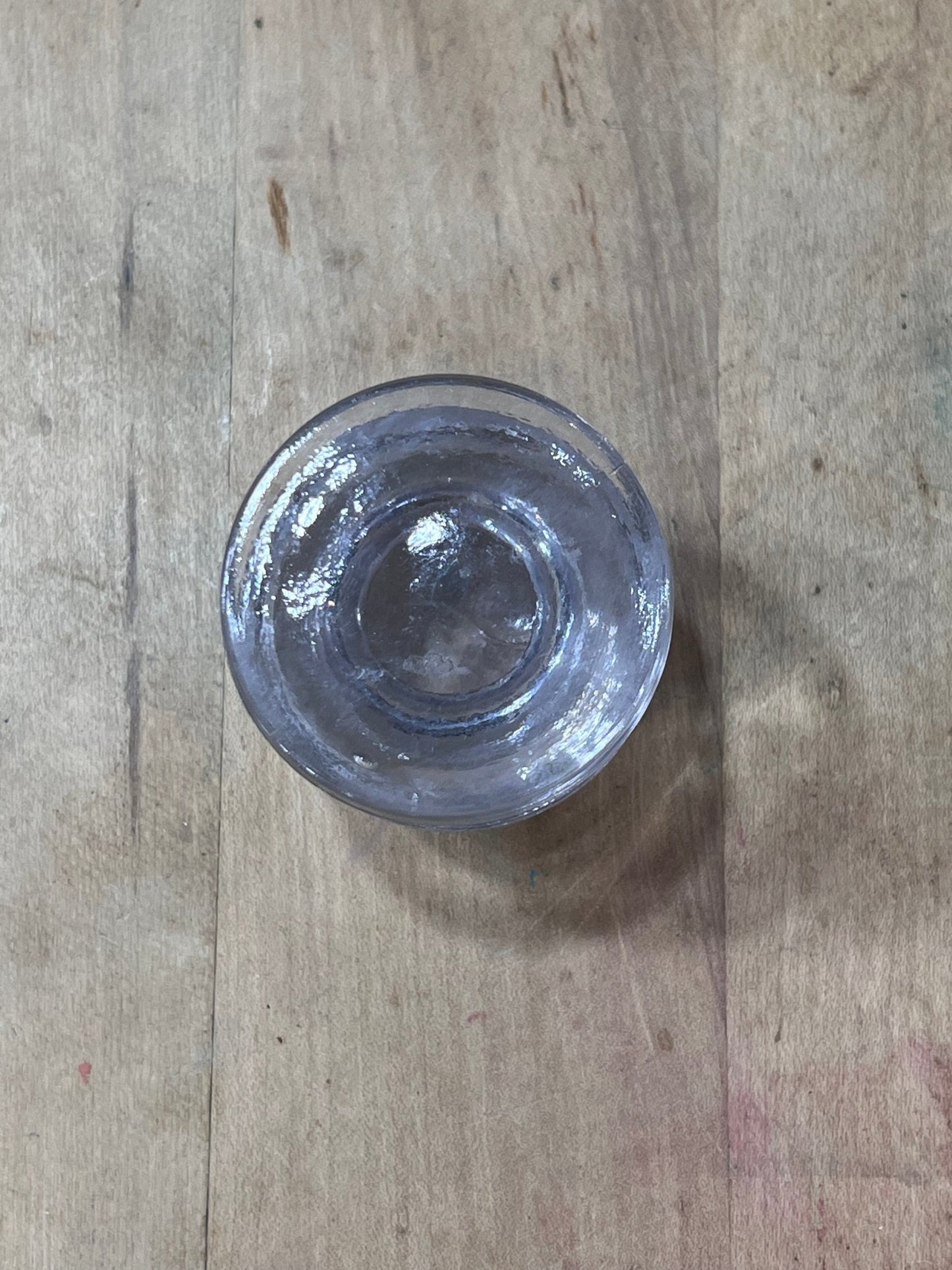 Minimalist Frosted & Tinted Glass Pedestal Tealight Candle Holder 1.75" x 2" x 2" 