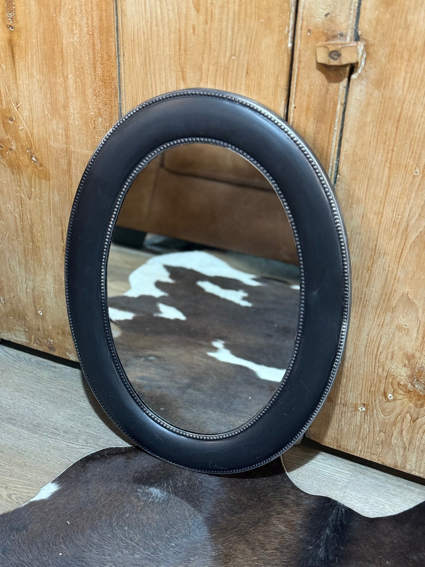 Painted Oval Mirror