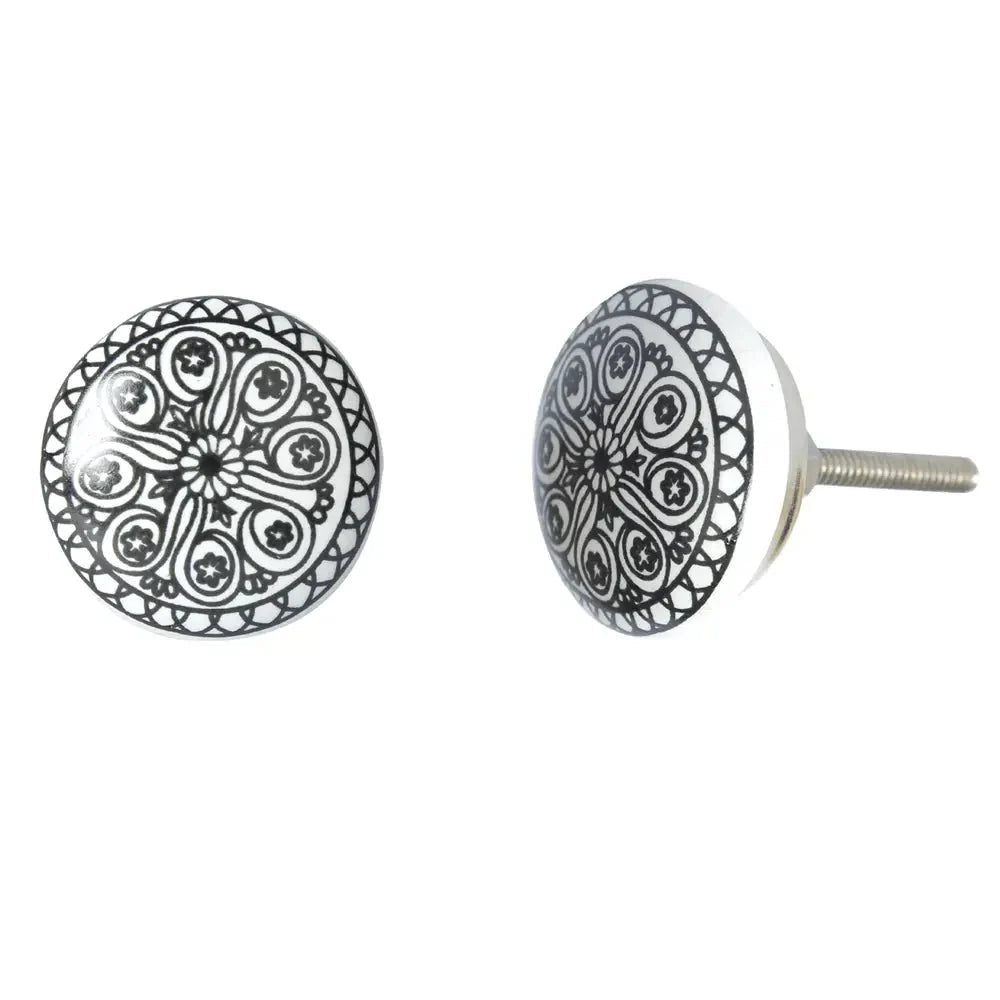 Mixed Design Printed Ceramic Knobs - The Mustard Seed Collection, The Seed
