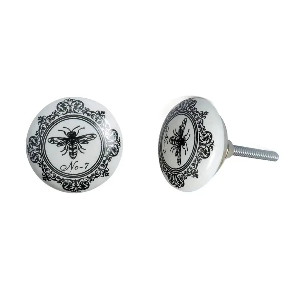 Mixed Design Printed Ceramic Knobs - The Mustard Seed Collection, The Seed
