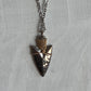 Mixed-Metal Arrowhead Pendant Necklace - 18" - The Mustard Seed Collection, The Seed