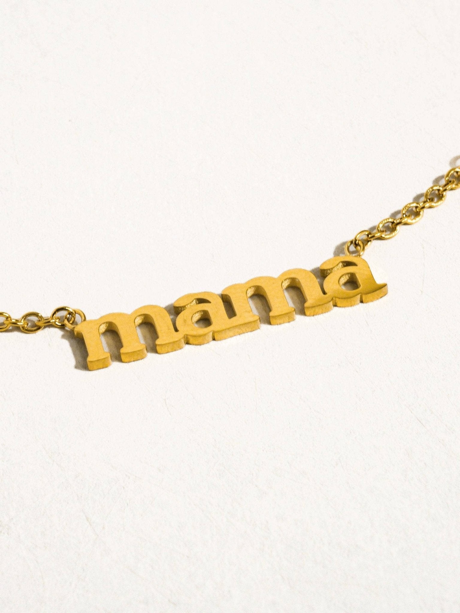 Mother's Day 18K Gold Non-Tarnish Necklace: Mama-Gold - The Mustard Seed Collection, The Seed