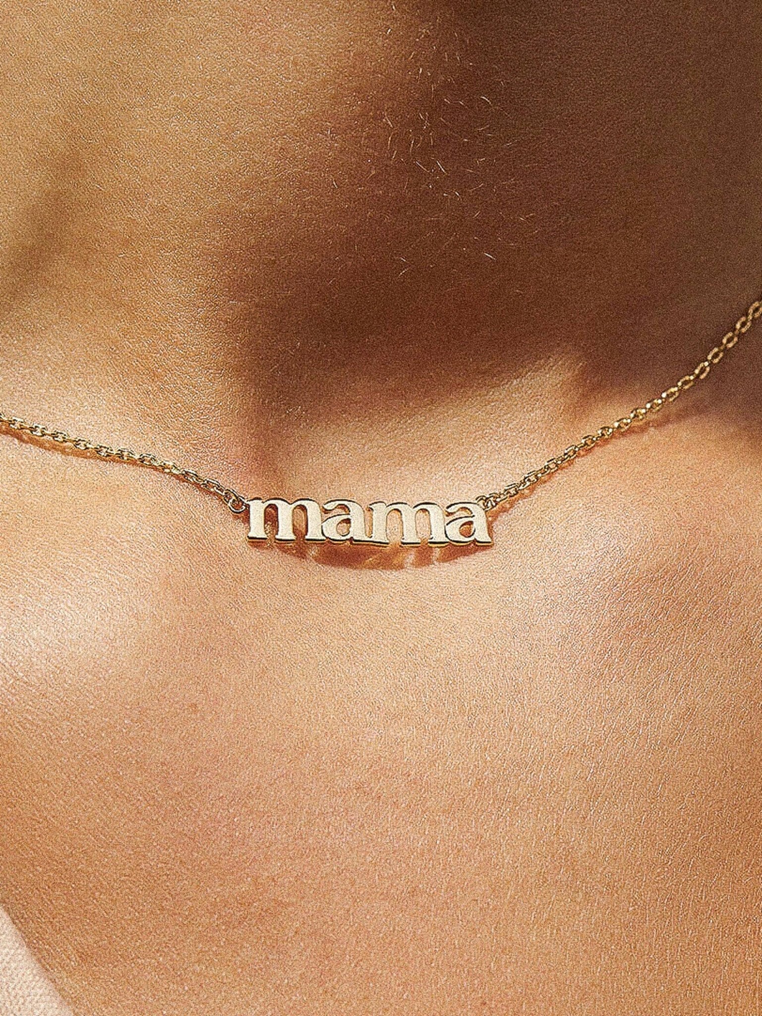 Mother's Day 18K Gold Non-Tarnish Necklace: Mama-Gold - The Mustard Seed Collection, The Seed