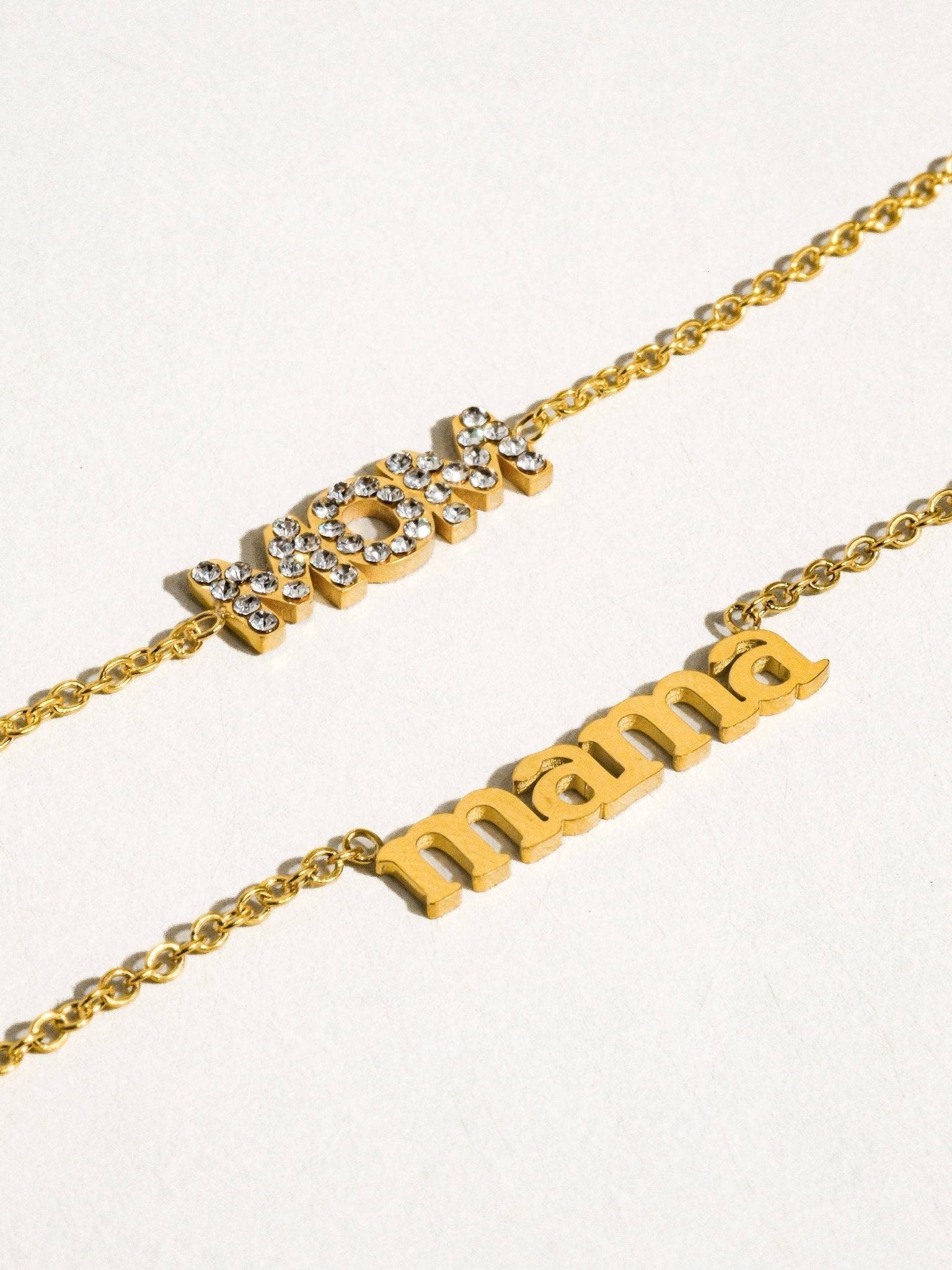 Mother's Day 18K Gold Non-Tarnish Necklace: Mama-Gold - The Mustard Seed Collection, The Seed