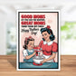 Mothers Day Cards: Good Moms let you lick the beaters - The Mustard Seed Collection, The Seed