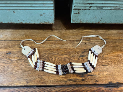 Native American Style Bone Hairpipe Choker Necklace - The Mustard Seed Collection, The Seed