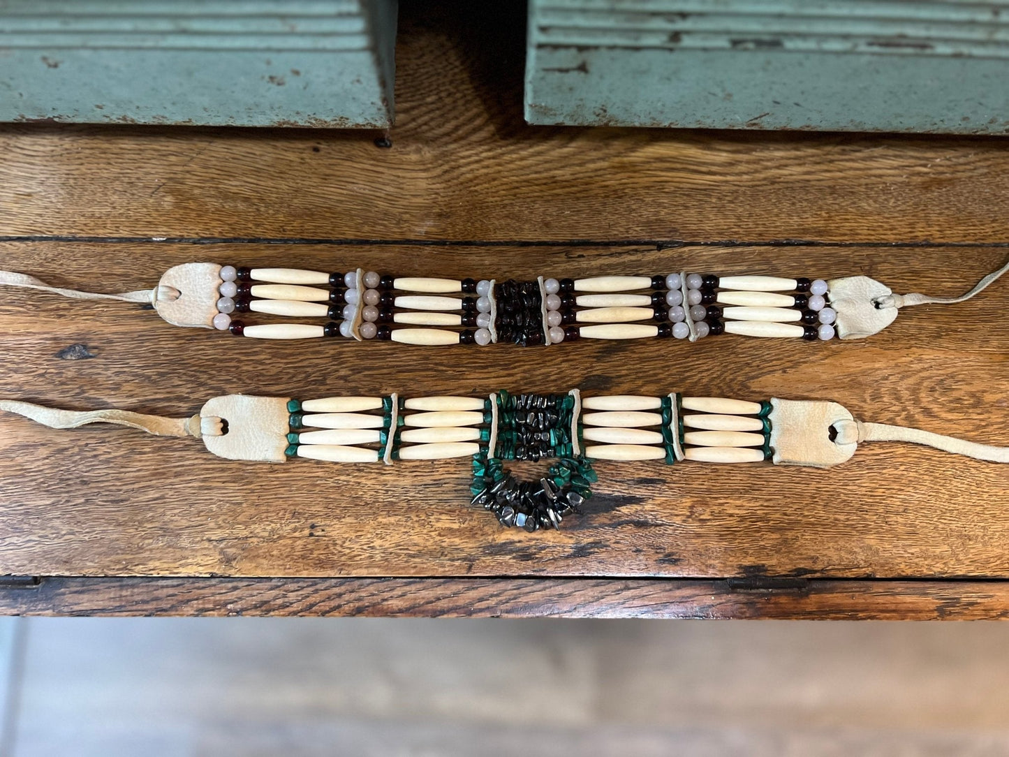 Native American Style Bone Hairpipe Choker Necklace - The Mustard Seed Collection, The Seed