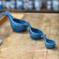 Nautical Ceramic Nesting Whale Measuring Cups – Set of 3 – Slate Blue - The Mustard Seed Collection, The Seed
