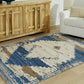 NEW! 5 x 7 Boho Blue/Brown/Camel Rug - The Mustard Seed Collection, The Seed