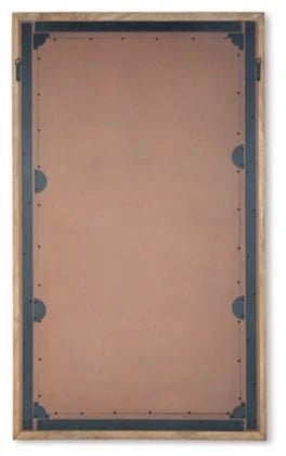NEW! Chevron Mango Wood Floor Mirror - The Mustard Seed Collection, The Seed