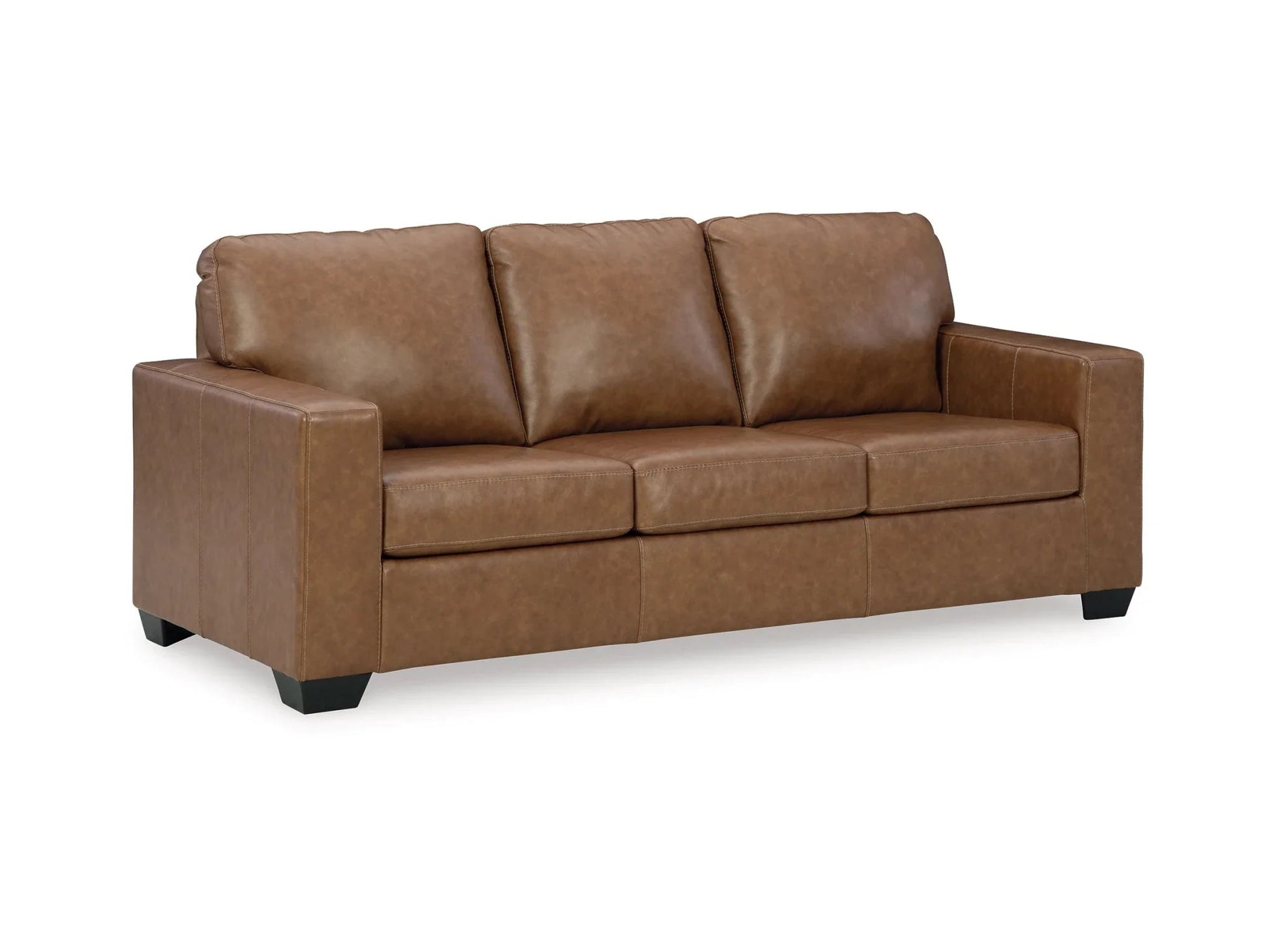 NEW! Leather Caramel Sofa - The Mustard Seed Collection, The Seed