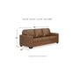 NEW! Leather Caramel Sofa - The Mustard Seed Collection, The Seed