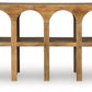 NEW! Mango Wood Arched Console Table/Book Nook - The Mustard Seed Collection, The Seed