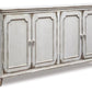 NEW! Mirimyn Door Accent Cabinet in Antique White 