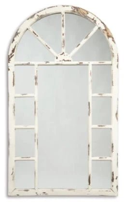 NEW! White Shabby Arch Mirror - The Mustard Seed Collection, The Seed