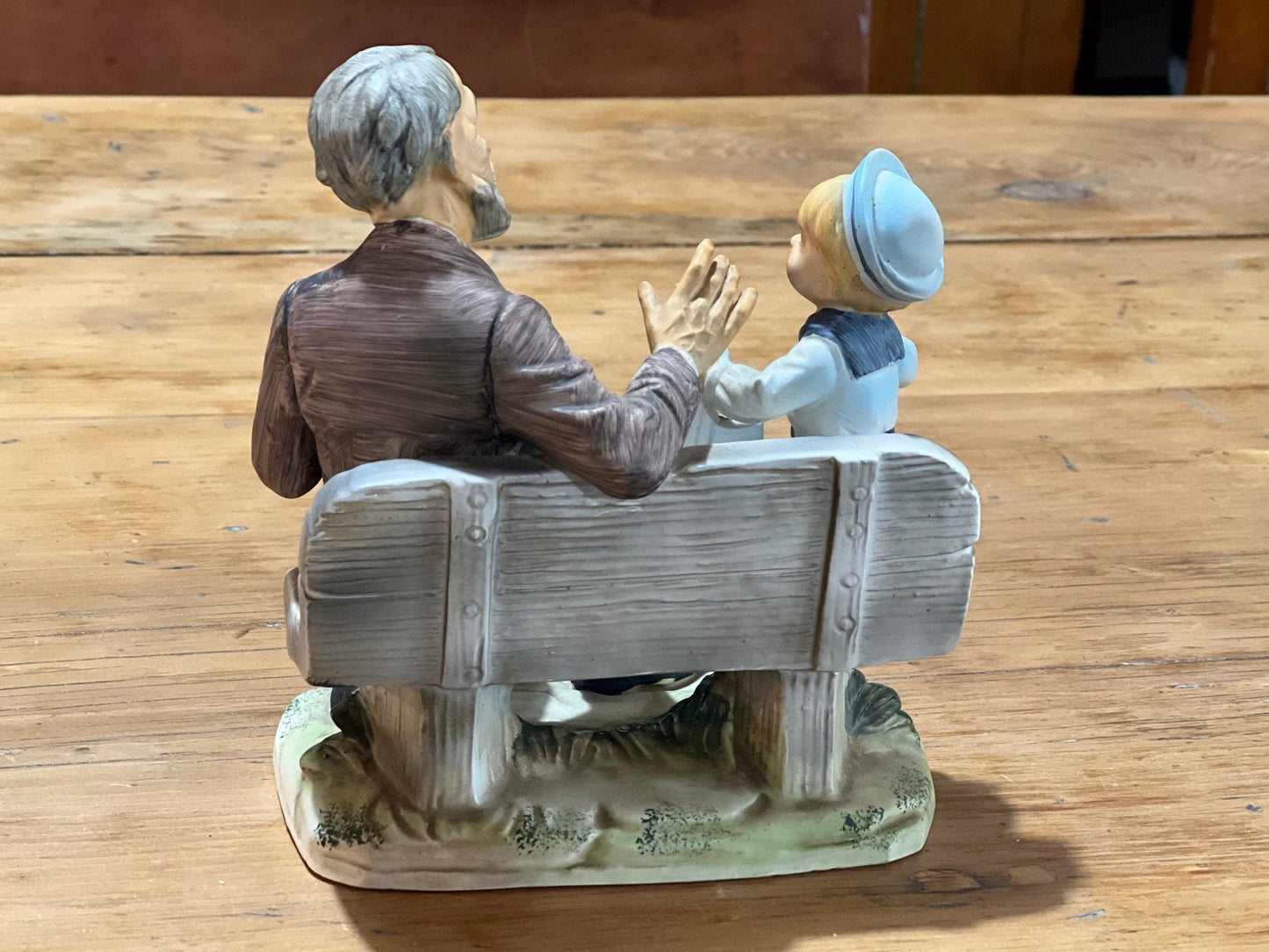 Norleans Japan Man on Bench with Boy Figure - The Mustard Seed Collection, The Seed