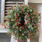 Nottingham Berry Candle Ring 13" Red - The Mustard Seed Collection, The Seed