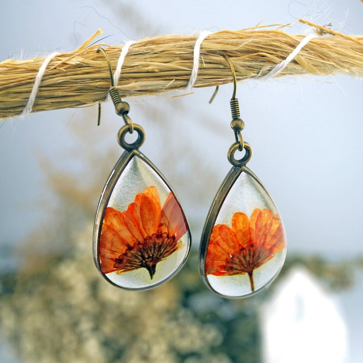 November Birth Flower Earrings - The Mustard Seed Collection, The Seed