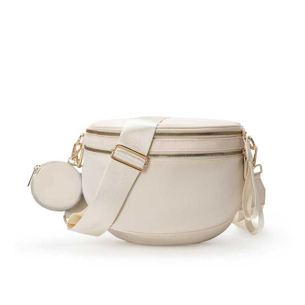 Nylon Cross Body Bag With Canvas Strap - The Mustard Seed Collection, The Seed