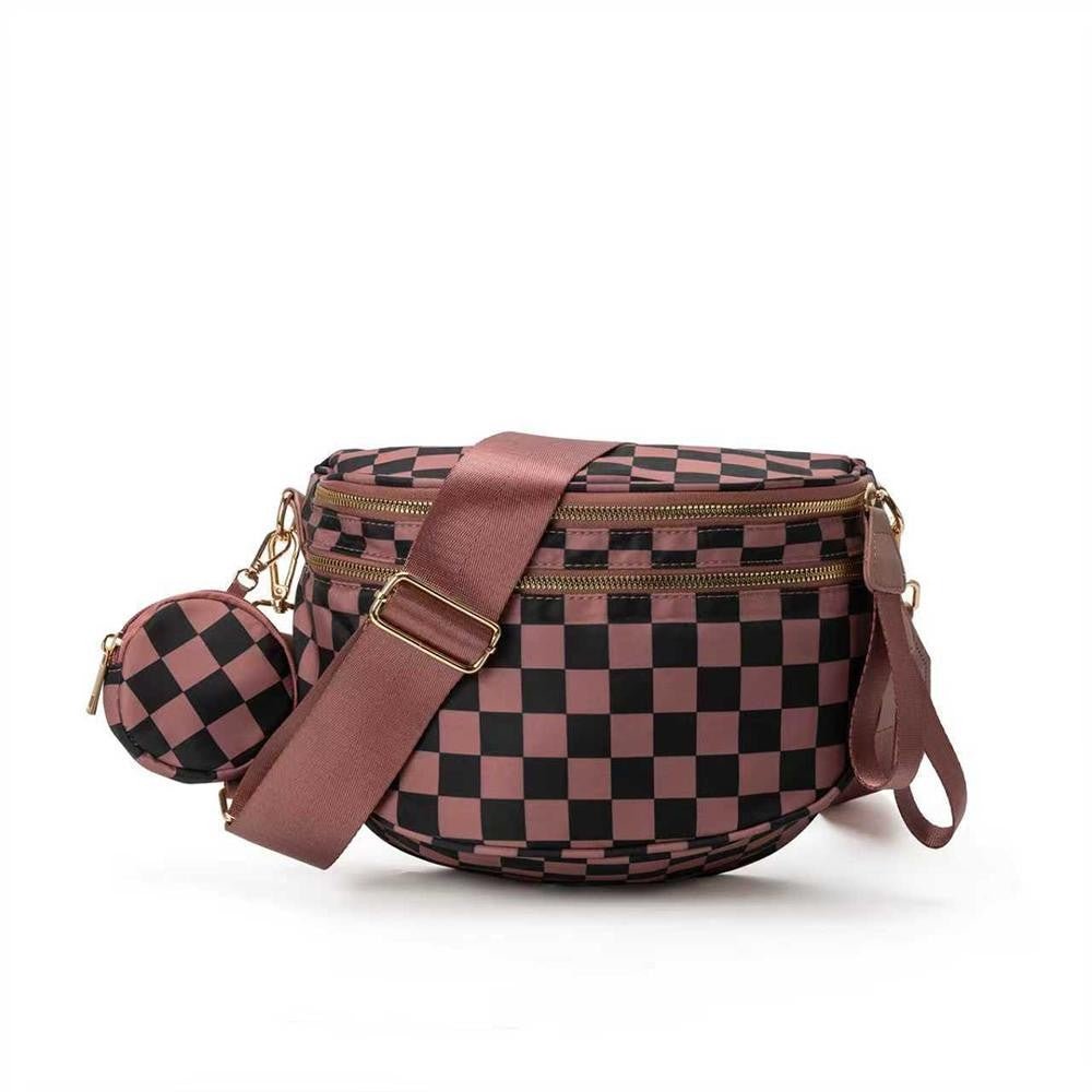 Nylon Cross Body Bag With Canvas Strap - The Mustard Seed Collection, The Seed