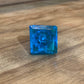 Ocean Light Blue Square Glass Knob