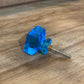 Ocean Light Blue Square Glass Knob