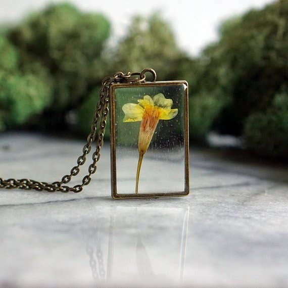 October Birth Flower Necklace - The Mustard Seed Collection, The Seed
