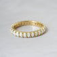 Opal Eternity Ring: Gold / 8