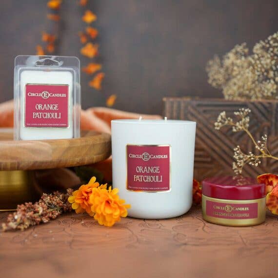 Orange Patchouli: Jar Candle 14ozCandles