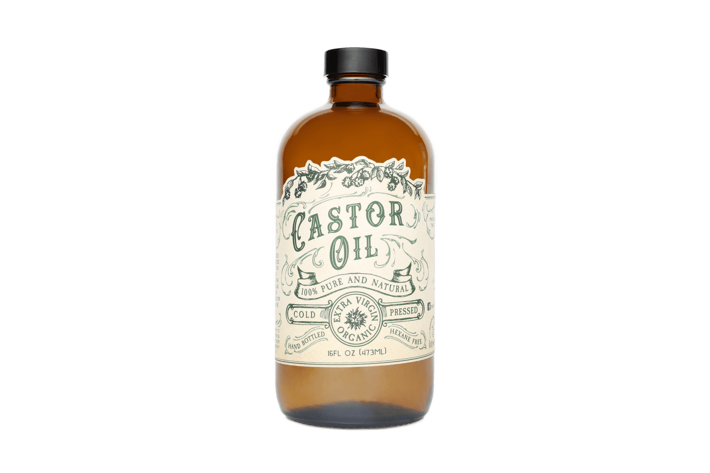 Organic Cold Pressed Castor Oil Hexane Free USA bottled: 2 oz - The Mustard Seed Collection, The Seed