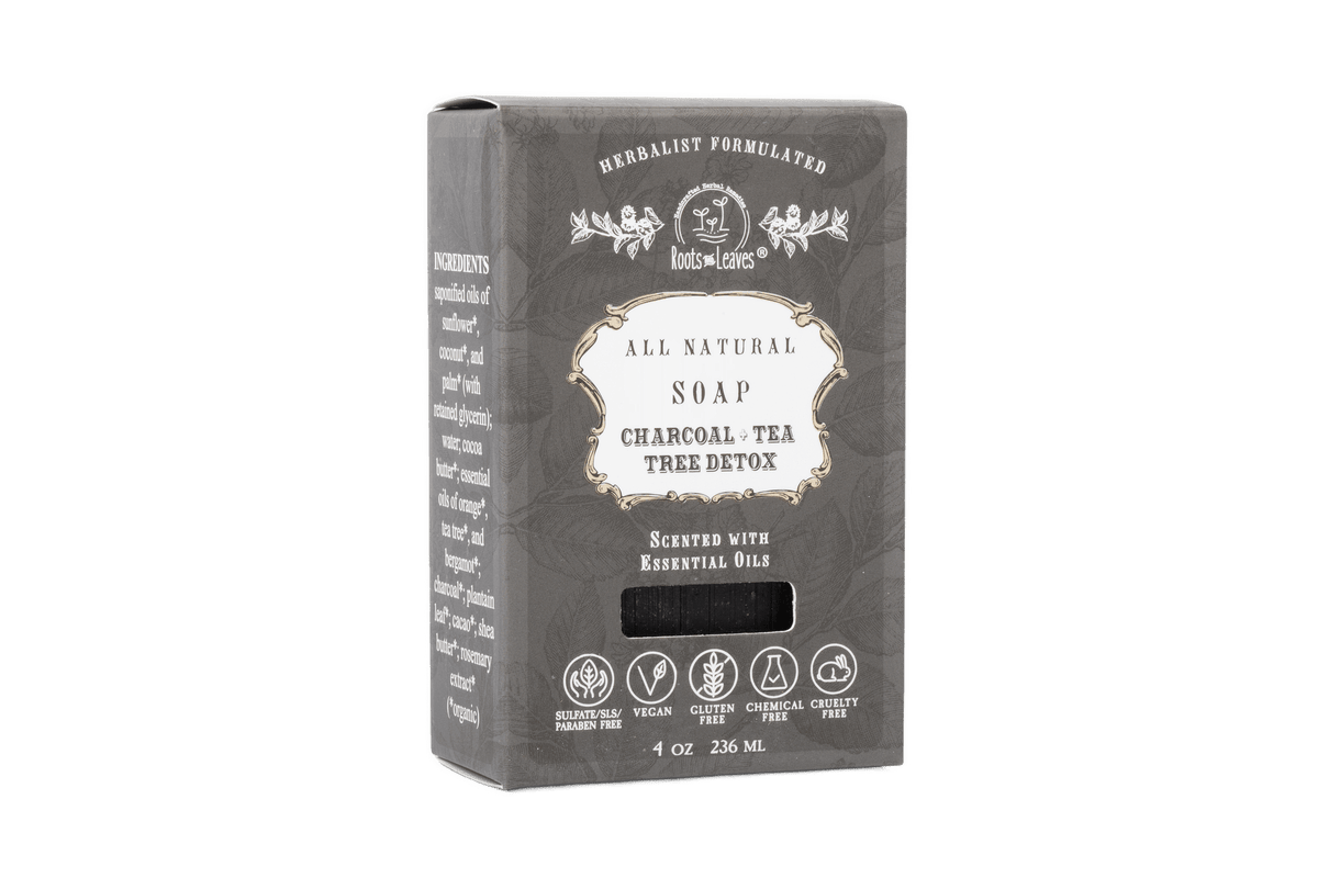 Organic Vegan "Charcoal + Tea Tree" Bar Soap - The Mustard Seed Collection, The Seed