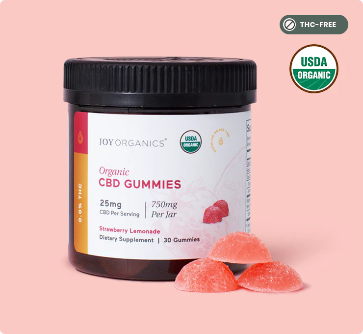 Organic Broad Spectrum Gummies NO THC- Strawberry Lemonade