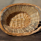 Oval Woven Wicker Basket with Large Handles - The Mustard Seed Collection, The Seed