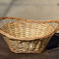 Oval Woven Wicker Basket with Large Handles - The Mustard Seed Collection, The Seed