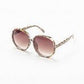 Oversize Round Sunglasses With Gold Details - The Mustard Seed Collection, The Seed