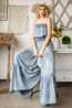 Washed Ruffle Top Tencel Jumpsuit