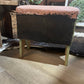 Painted Green Chippy Vintage Wooden Stool - The Mustard Seed Collection, The Seed
