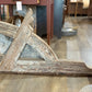 Pair of Chippy Corbels with Metal
