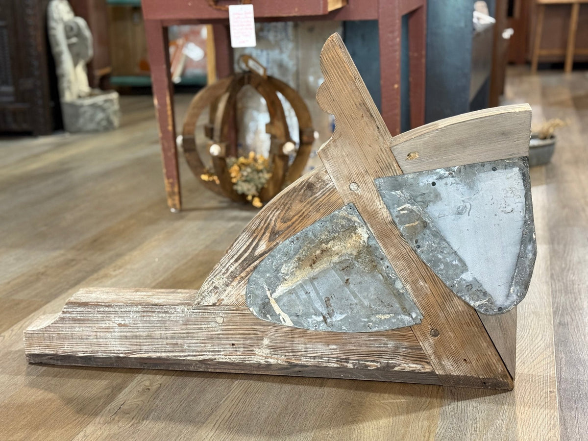 Pair of Chippy Corbels with Metal - The Mustard Seed Collection, The Seed