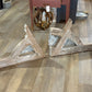 Pair of Chippy Corbels with Metal